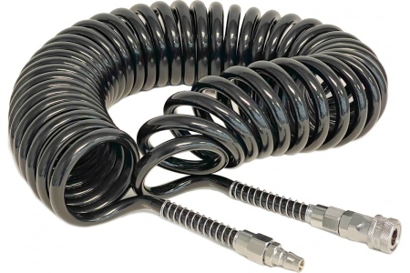 Шланг спиральный с быстроразъемным соединением (8х5 мм; 5 м) CDC Pneumatics UC 0850-5C BLACK