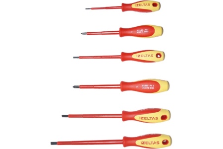 Набор диэлектрических отверток IZELTAS 6 предметов, 4140009106