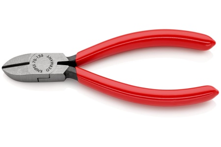 Бокорезы Knipex, 125 мм, 62 HRC, 1-к ручки, KN-7001125SB
