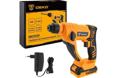 Аккумуляторный перфоратор DEKO DKCH20, 20В, 1x2Ач 063-4411