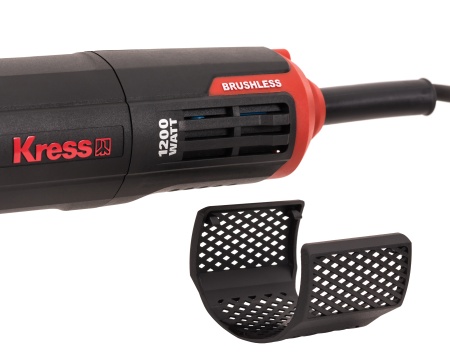 Углошлифовальная машина бесщеточная KRESS KUS26, 1200Вт, 125мм, коробка