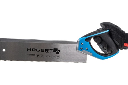 Обушковая ножовка HOEGERT TECHNIK 350 мм, 11 TPI, двухсторонняя заточка HT3S232