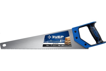 Ножовка по дереву Зубр МОЛНИЯ-5 450 мм, 5 TPI, 15075-45_z02