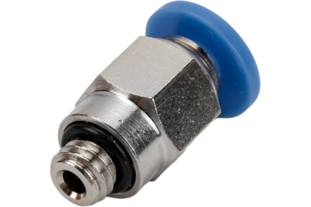 Фитинг цанговый прямой с наружной резьбой M6x1 для трубки диаметром 4 мм SHPI PC 04-M6