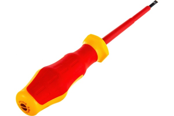 Отвертка Sturm 1040-17-SL4-100 шлиц, ДИЭЛЕКТРИЧЕСКАЯ, эрго ручка, SL4х100мм