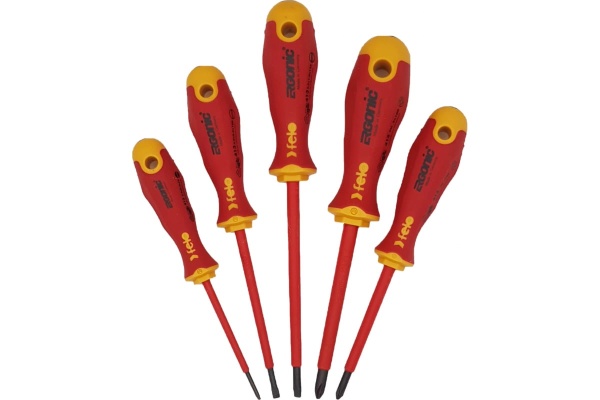 Набор диэлектрических отверток Felo Ergonic с тестером напряжения 6 шт 41396398