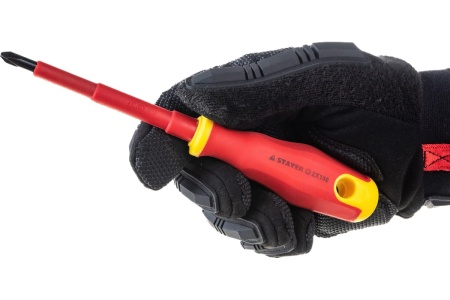 Диэлектрическая отвертка STAYER до 1000 В, PH №2 х 100 мм 25142-2-10