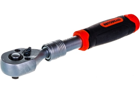 Телескопическая трещотка АвтоDело 1/4 72 зубца 5 градусов PRO 39672 16157