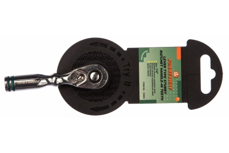 Рукоятка трещоточная укороченная 1/4д.DR, 48 зубцов, 90 мм R3802