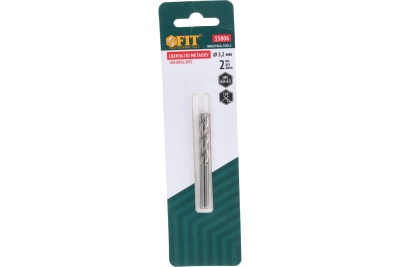 Сверло по металлу HSS полированное в блистере (2 шт; 3.2 мм) FIT IT 33806