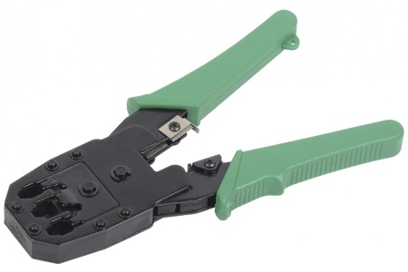 Обжимной инструмент для RJ45; RJ12; RJ11 без храпового механизма ITK TM1-G10V