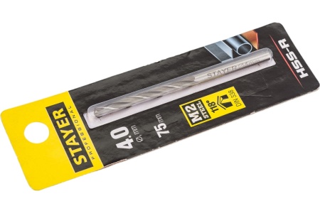 Сверло Professional по металлу HSS-R (4х43х75 мм; М2; DIN 338) Stayer 29602-4