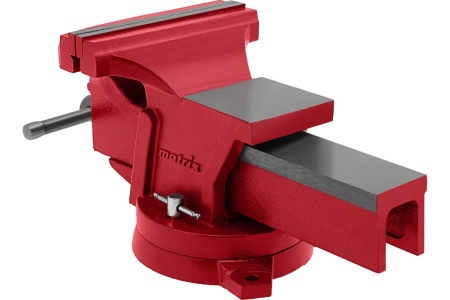 Слесарные тиски MATRIX 200 мм, поворотные, с наковальней 18603