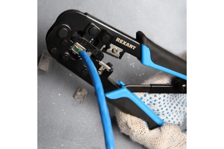 Кримпер REXANT HT-568R для обжима 8P8C, 6P6C 12-3432-1