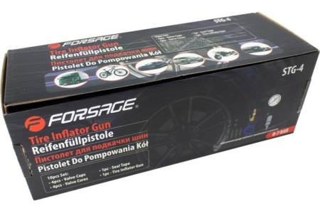 Пистолет для подкачки шин с аналоговым манометром и шлангом Forsage Profi F-STG-4 50640