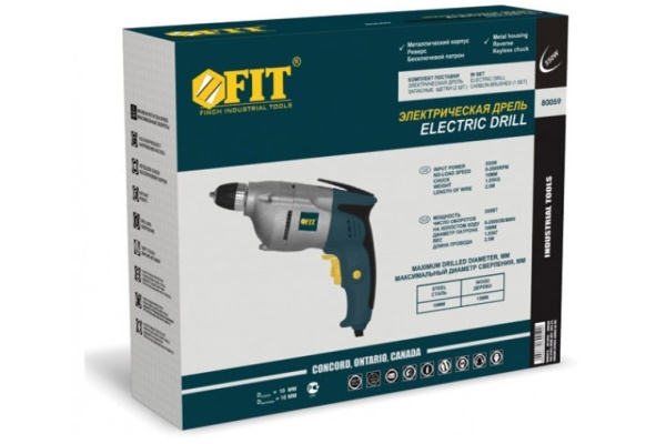 Электрическая дрель FIT IT ED-551 80059 Электрическая дрель FIT IT ED-551 80059