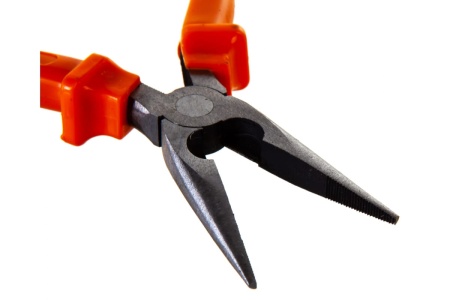 Длинногубцы 180 мм, прямые шлифованные, пластмассовые рукоятки SPARTA Classic 17159