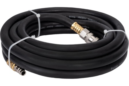 Шланг резиновый пневматический 5 м, 10х17 мм с быстросъемными соединениями Pegas pneumatic 4929