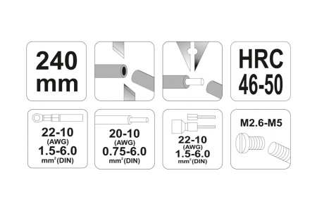 Клещи для снятия изоляции YATO YT-22930
