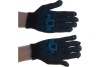 Вязаные упрочненные перчатки РОС черные, х/б с ПВХ 12497