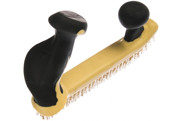 Щетка по металлу ROCKFORCE двуручная, в пластиковом корпусе RF-340126429