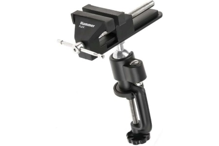 Тиски HAMMER Flex TS100 100мм, поворотные на струбцине 581859