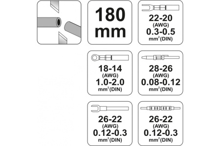 Инструмент для обжима и зачистки проводов YATO YT-2255