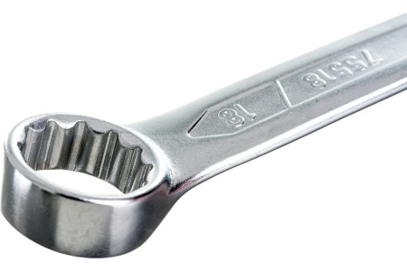 Комбинированный 12-гранный прямой ключ ROCKFORCE 18мм RF-75518