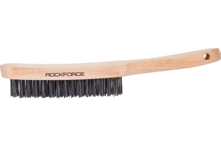 Щетка по металлу ROCKFORCE ручная, в усиленном деревянном корпусе RF-340117217