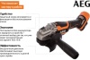 Бесщеточная угловая шлифмашина AEG BEWS18-125BL-0 4935464414 Бесщеточная угловая шлифмашина AEG BEWS18-125BL-0 4935464414