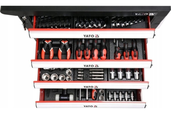 Инструментальная тележка YATO 177 предметов, 6 ящиков YT-55300 Инструментальная тележка YATO 177 предметов, 6 ящиков YT-55300