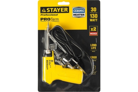 Электропаяльник STAYER Proterm 30-130Вт 55308-130