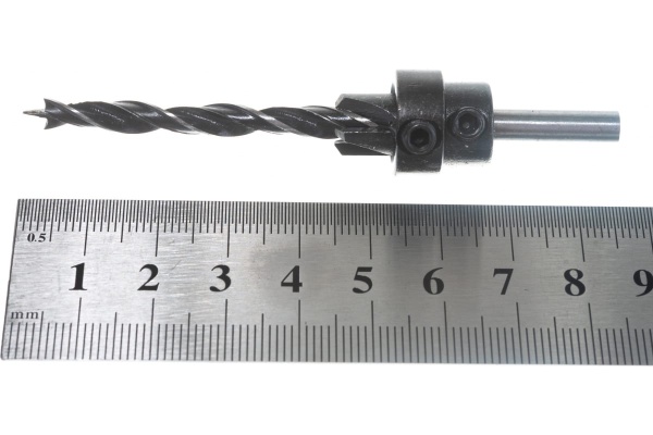 Сверло по дереву 5,0 мм + зенкер AV Steel AV-802905