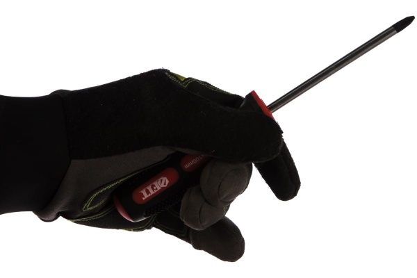 Отвертка с противоскользящими вставками CrV 6х100 РН2 FIT 55114 Отвертка с противоскользящими вставками CrV 6х100 РН2 FIT 55114