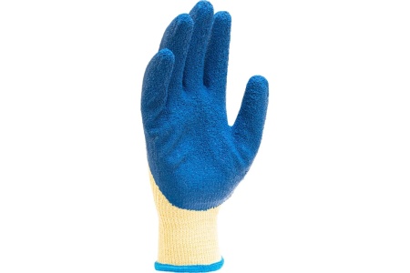 Трикотажные полиэфирные перчатки СИБРТЕХ латексное рельефное покрытие, размер 8 677515