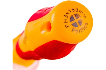 Крестовая отвертка Sturm 1040-17-PH3-150 ДИЭЛЕКТРИЧЕСКАЯ, эрго ручка, PH3х150мм