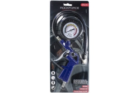 Пистолет для подкачки шин Rockforce с манометром и шлангом RF-STG-24