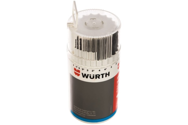 Набор сверл DIN338 HSS, 1-10 мм, 19 шт. WURTH 062501 090 1