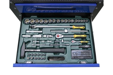 Тележка с инструментом AIST 98 пр. 4-32мм SL-гр 6 ящиков 0-901098M 00-00024691