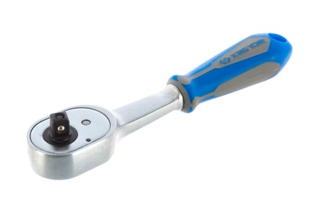 Трещотка KING TONY 1/4", 134 мм, 24 зубца, флажковая с кнопкой, фиксатор 2771-55G