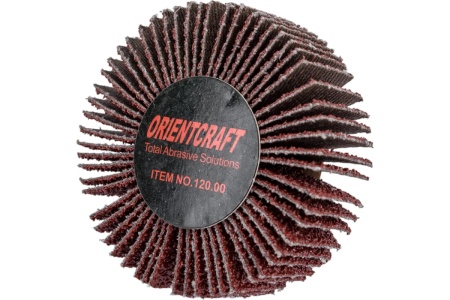 Головка-щётка лепестковая на шпильке (60x20x6 мм; P40) Orientcraft OCFW60206040