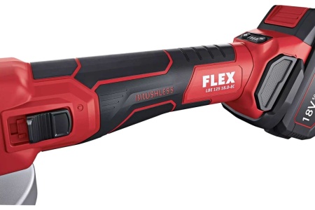 Аккумуляторная угловая шлифовальная машина FLEX LBE 125 18.0-EC/5.0 Set 499323