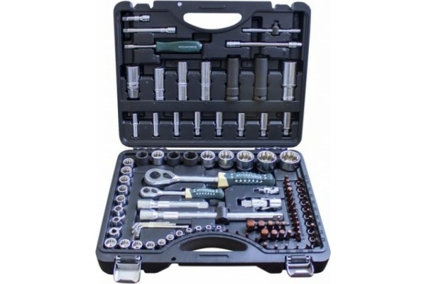 Набор торцевых головок и вставок ROCKFORCE 1/2, 1/4 DR 12-гранных, 94пр+6пр. RF-4941-9-PREMIUM