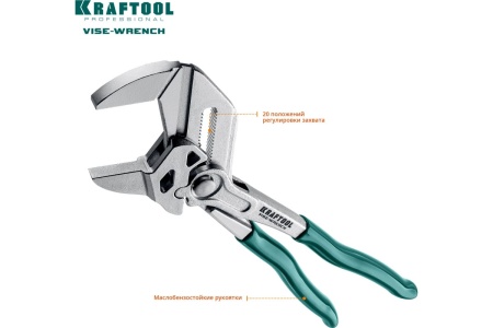 Переставные клещи-гаечный ключ Kraftool Vise-Wrench 22065