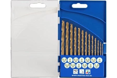 Набор сверл по металлу Профи (13 шт; 1.5-6.5 + 3.2, 4.2 мм) ПРАКТИКА 640-285