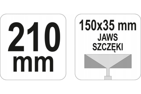 YATO Щипцы для формирования профилей 210мм 150x35 YT-5142