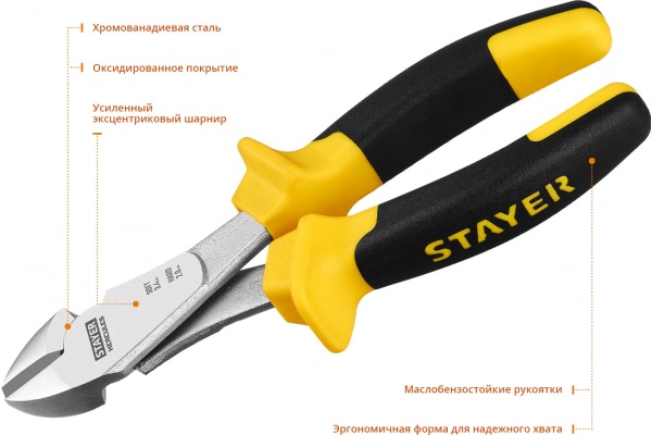 Усиленные бокорезы Stayer HERCULES Professional 2203-6-18 180мм 2203-6-18_z02