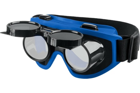 Очки для газовой сварки ОГС-5 затемнение 5 DIN, с откидным блоком ЗУБР 1109