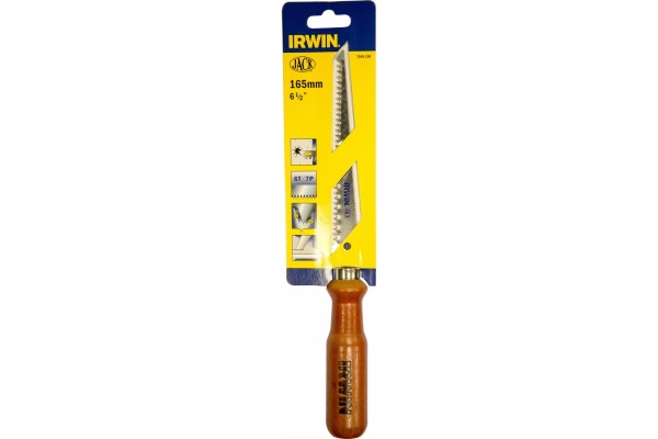Ножовка по гипсокартону Irwin 150мм, деревянная рукоятка T106150
