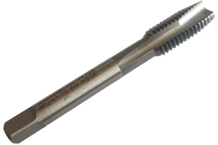Метчик Partner M12x1.75 HSSE прямая канавка, со спиральной подточкой, H6, TiAlN (серия TS02) 319120